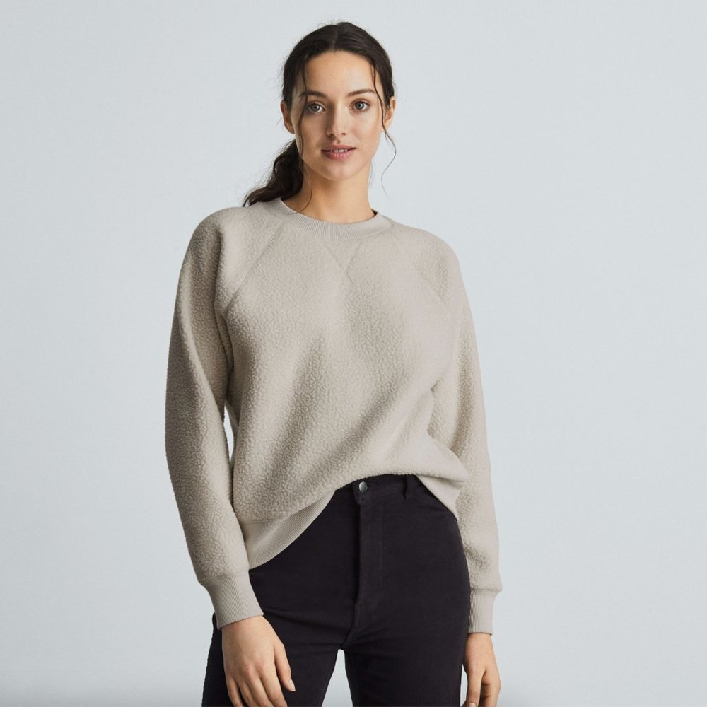 Everlane The ReNew Fleece Raglan Sweatshirt